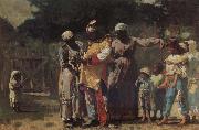 Winslow Homer Voorberei compete Oileverf for the carnival France oil painting artist